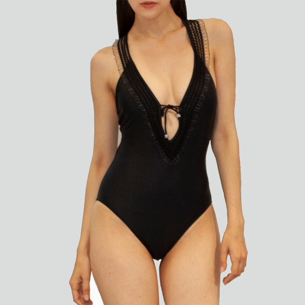 AQUABAMBOO  Swimwear,little black swimsuit